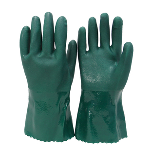 舒耐特330全浸塑橡胶防滑劳保手套全胶皮防水工作耐磨防油手套