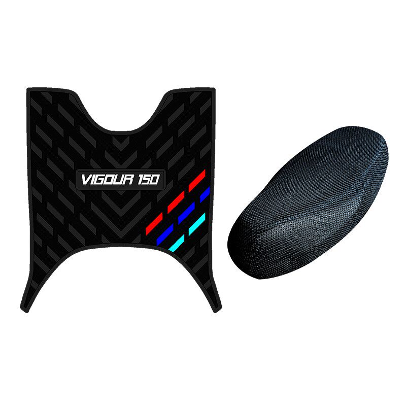 适用于钱江劲150摩托车踏板橡胶脚垫防水踩脚垫QJ150T-6P改装配件