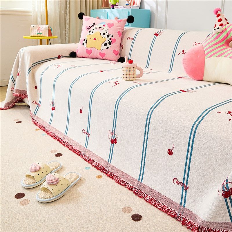 卡通风沙发盖布2025年新款四季通用防滑沙发坐垫沙发巾一整张全盖,居家布艺,沙发垫,淘宝优惠券,粉丝福利购,淘宝优惠卷