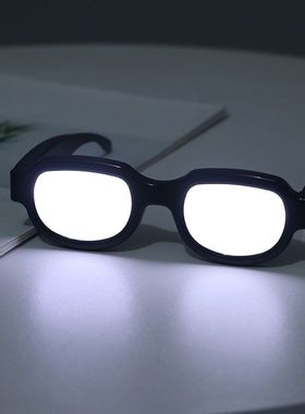 柯南同款LED科技发光搞怪眼镜酒吧蹦迪墨镜cos二次元生日礼物道具