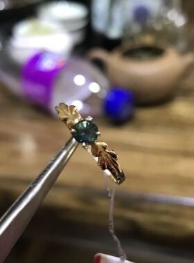 纯天然无优化带证书蓝宝石戒指