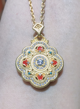 925银镀黄金如意吊坠女小众设计感高级轻奢精致闺蜜礼物送女友