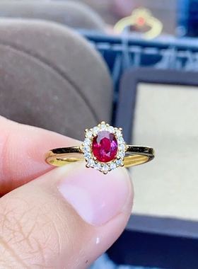 925银缅甸红宝石戒指新款推荐
