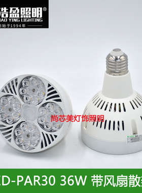 浩盈照明PAR30泡36WLED灯泡E27全白大功率导轨灯轨道灯高亮度光源
