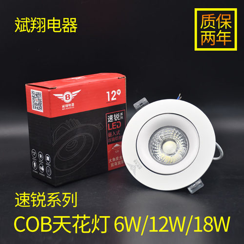 led嵌入式客厅可调角度天花灯