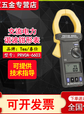 泰仕PROVA-6605/6603/6600/6601交流电力及谐波钳形表三相功率计