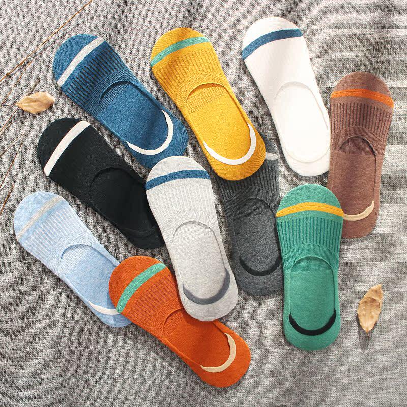 袜子男船袜夏季薄款浅口硅胶防滑隐形袜夏天ins潮低帮吸汗短袜男