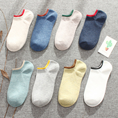 薄款 袜子男士 夏季 浅口船袜低帮透气吸汗纯色运动袜男短袜ins潮袜