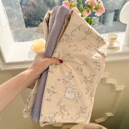 A类田园风丨双层纱纯棉四件套