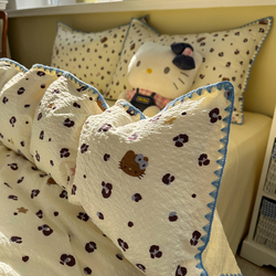 A类双层纱布四件套纯棉全棉2026新款单件被套学生宿舍床单三件套4