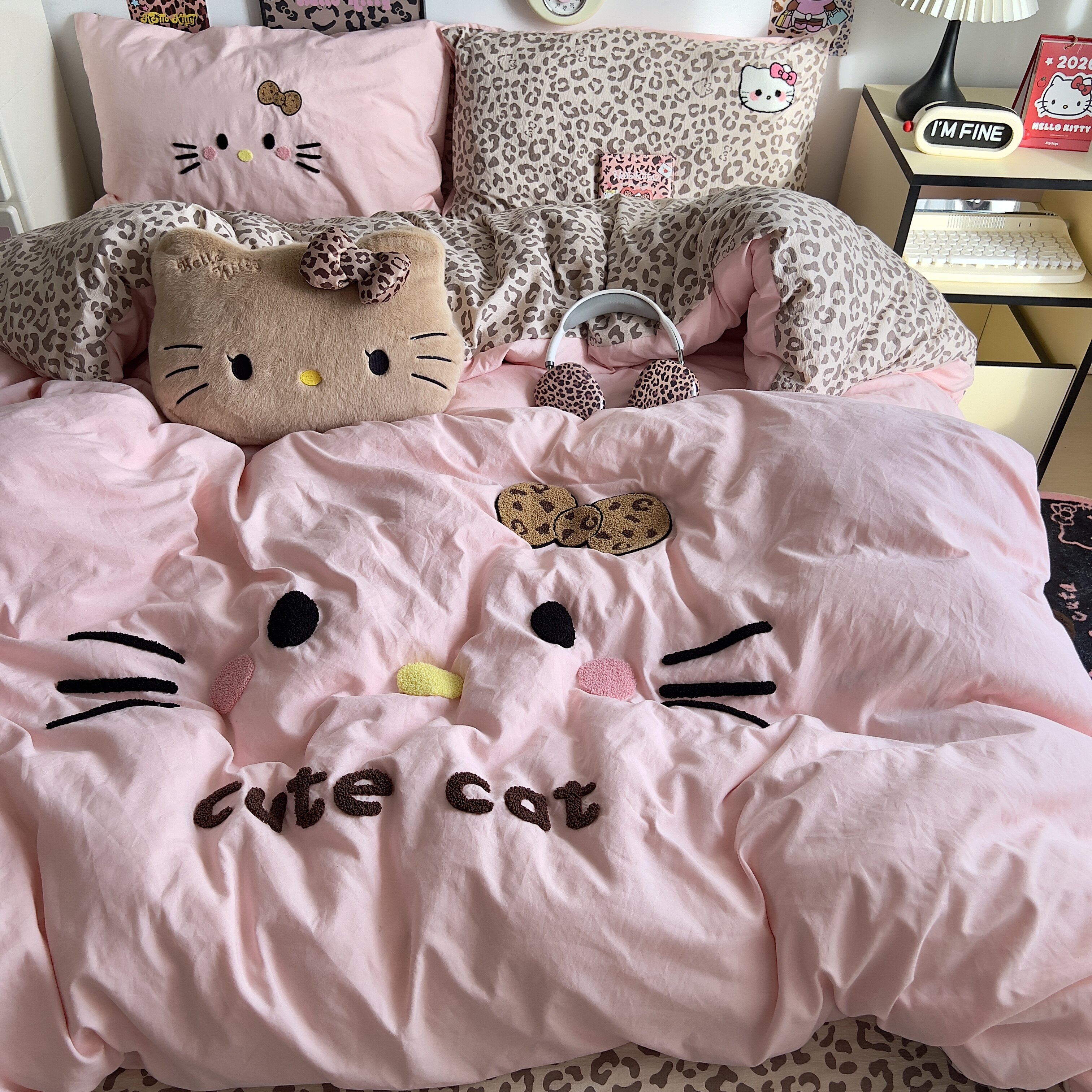 A类全棉四件套纯棉被罩床单被套床笠2026新款床品宿舍学生三件套4