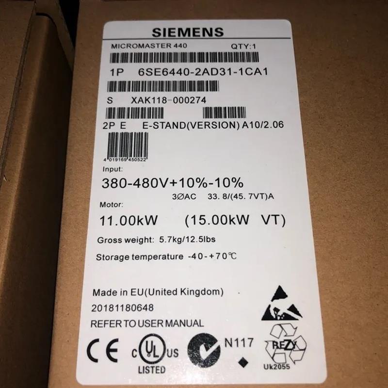 MM420变频器11KW 3AC380-480V 6SE6440-2AD31-1CA1