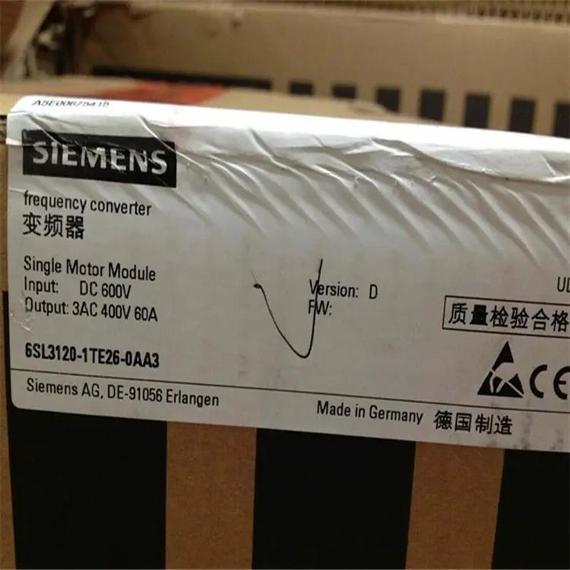 6SL3120-1TE26-0AA3真品0AA10AB0电机模块6SL31201TE260AA3