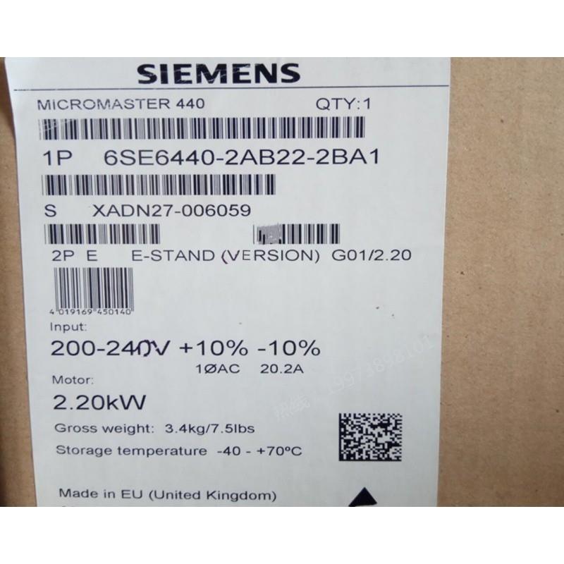 6SE6440-2AB22-2BA1MM440变频器2.2KW 6SE64402AB222BA1