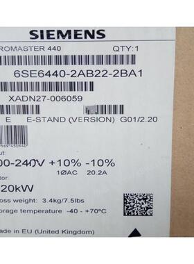 6SE6440-2AB22-2BA1MM440变频器2.2KW 6SE64402AB222BA1