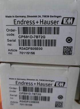 恩德斯豪斯德国E+H电极CPS91D-7BT21 CPS91D-7BT2G 70115156原装