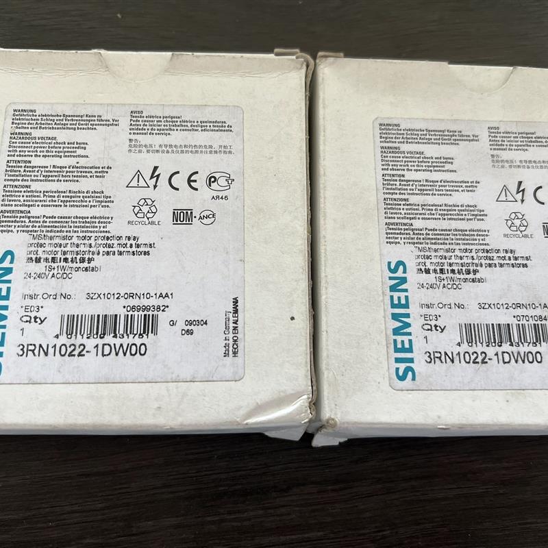 3RN1022-1DW00西门子全新原装继电器 2个 单价1