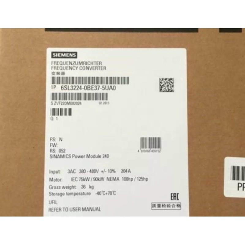 6SL3224-0BE37-5UA0G120功率模块PM240未过滤75KW 380-480V
