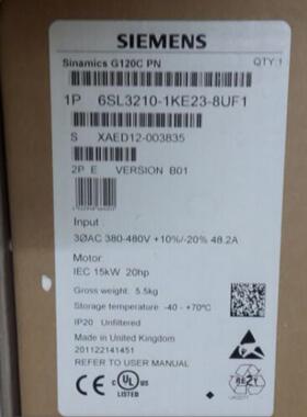 CS 功率模块 PM240-2 3kW 380-480V 6SL3210-1PE21-1UL0