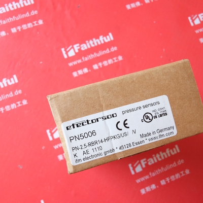 PN5006 易福门全新压力传感器 PN-2.5-RBR14-HFPKG/US/ /V
