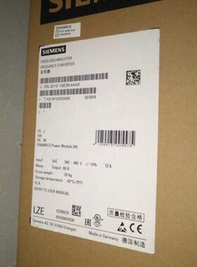 S120变频器功率模块PM340 30KW6SL3210-1SE26-0AA0