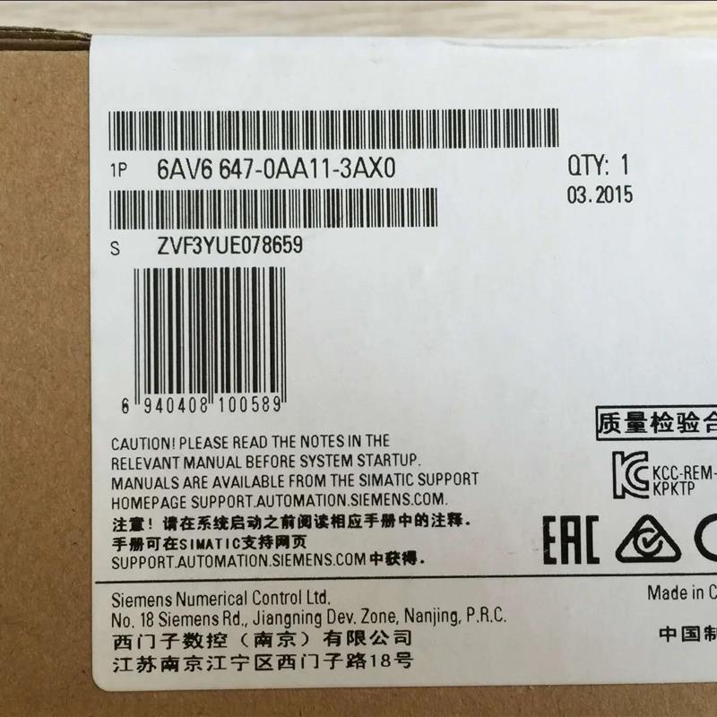 HMI KTP600 Basic Color DP6寸宽屏6AV6647-0AC11-3AX0