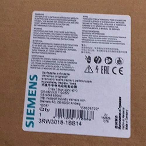 SIRIUS 软起动器S00 17.6 A 7.5kW/400V3RW3018-1BB14