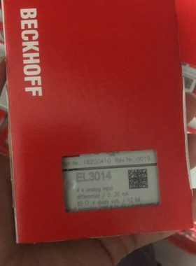 BECKHOFF倍福EL3318 EL4034 EL3024 EL3104 EL3356 EL3014 议价