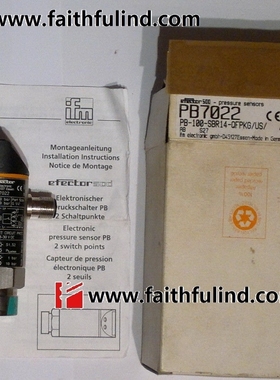PB7022 易福门全新压力传感器 PB-100-SBR14-QFPKG/US/ /V