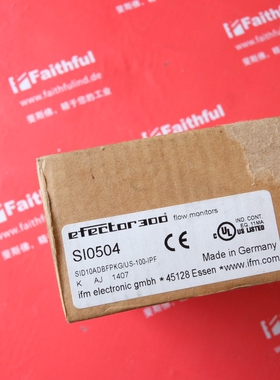 SI0504 易福门全新流量传感器 SID10ADBFPKG/US-100-IPF