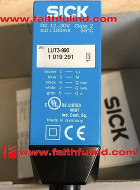 LUT3-990 西克全新荧光传感器 1019291 发光传感器