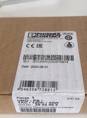 (议价)德国全新 原装电源 UNO-PS/1AC/12DC/30W 290299
