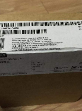 6ES73121AE140AB0S7-300CPU模块6ES7312-1AE14-0AB0原装