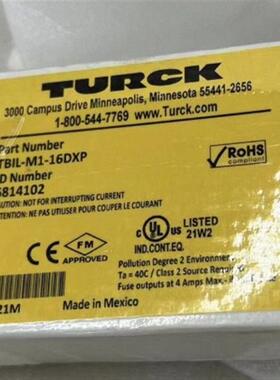 全新Turck远程I/O模块TBIL-M1-16DXP 6814102