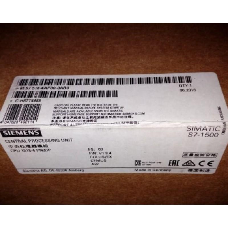 S7-1500CPU模块1518-4 PN/DP 6ES7518-4AP00-0AB0/OABO