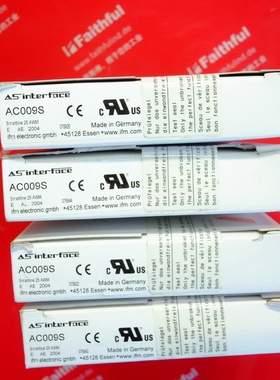 AC009S 易福门全新安全AS-i从站模块 SmartLine Safety Modul