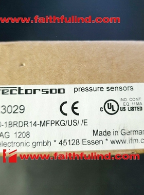 PE3029 易福门全新压力传感器 PE-0-1BRDR14-MFPKG/US/ /E