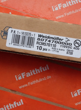 Weidmuller 8074700000 魏德米勒RIDER系列继电器  RCM570110