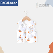 柠檬爬爬婴儿马甲冬季 加厚夹棉外穿宝宝小马夹加厚保暖坎肩小背心