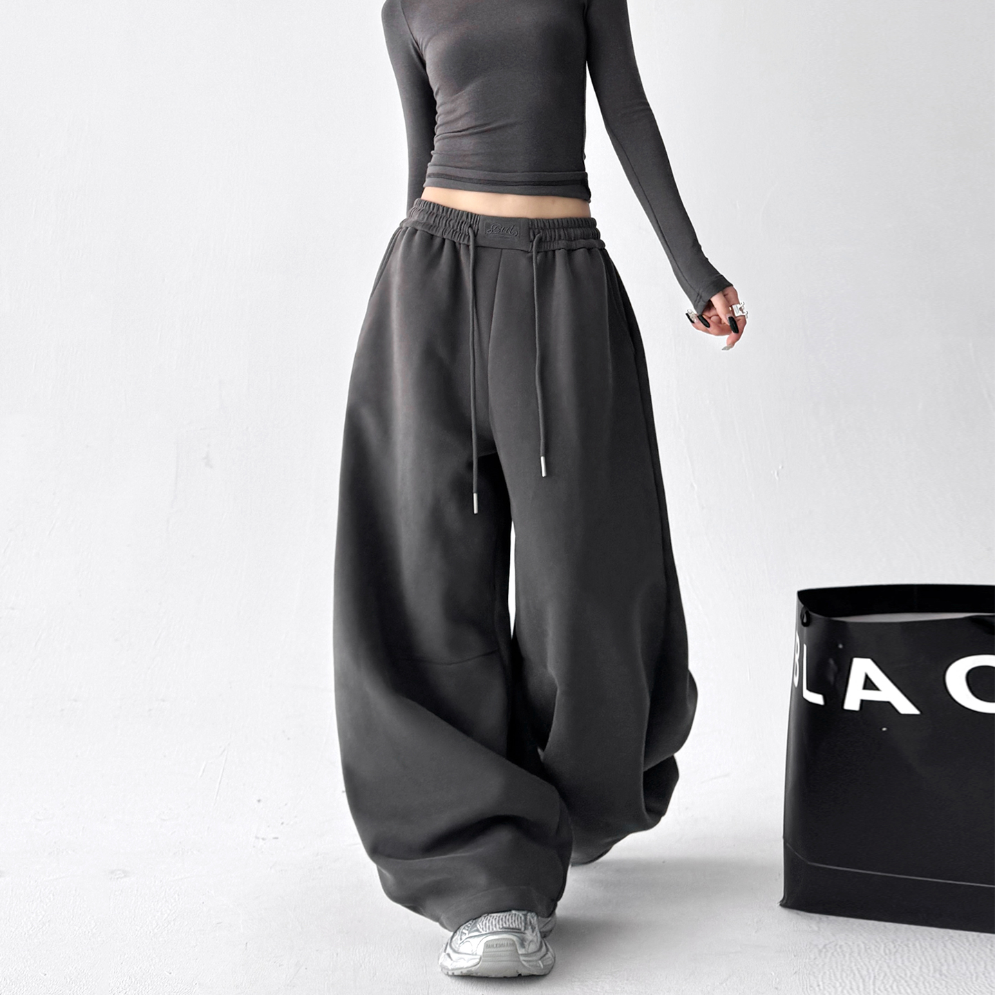 阔腿宽松显瘦美式复古直筒百搭