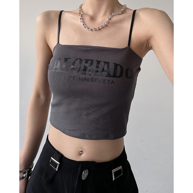 一字肩美背内搭吊带背心