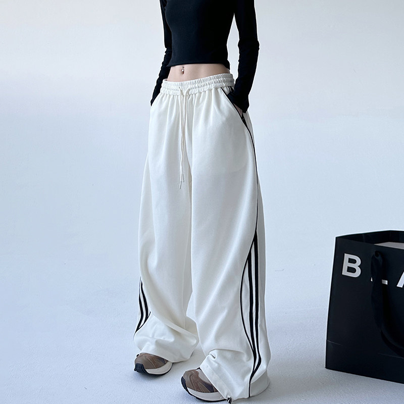 美式复古山系机能裤2026年秋季新款街舞高个子直筒宽松休闲运动裤