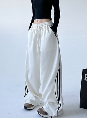 美式复古山系机能裤2026年秋季新款街舞高个子直筒宽松休闲运动裤