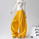 女2025秋冬装 新款 灯芯绒高腰潮牌裤 街舞运动卫裤 子宽松垂感休闲裤