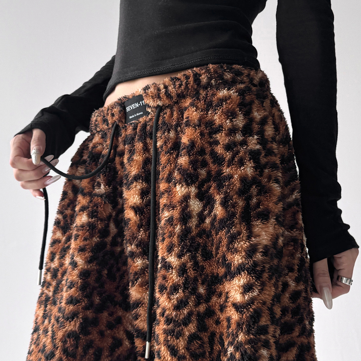 美式复古豹纹阔腿裤女2025秋冬装新款高个子高腰显瘦宽松休闲裤子,女装/女士精品,休闲裤,淘宝优惠券,粉丝福利购,淘宝优惠卷