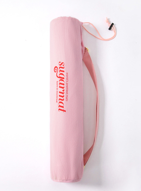 sugarmat瑜伽垫收纳包樱花粉色系环保帆布可调节背带女生专用