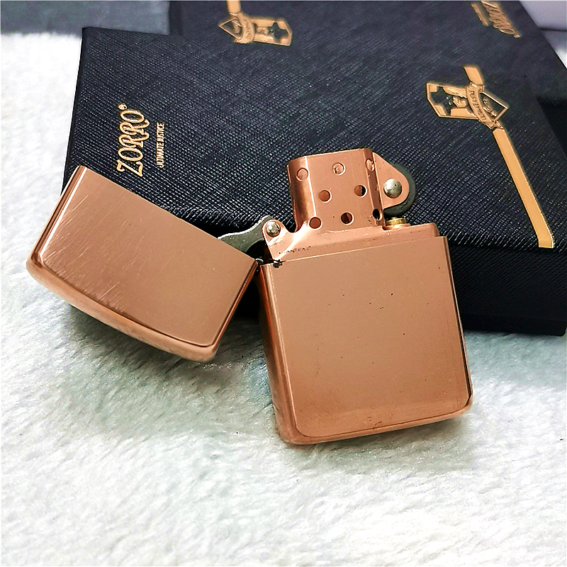 佐罗902S紫铜煤油打火机盔甲加厚1mm外壳厚实文玩光板可深雕3D雕