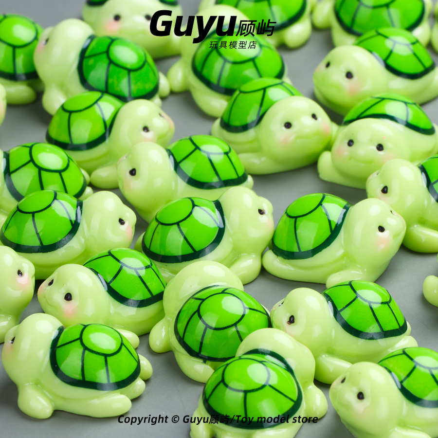 正版可爱Cuteturtle小乌龟仿真迷你小海龟鱼缸微景观装饰造景摆件