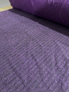 香云纱柞蚕丝格子纹110门幅105姆米连衣裙袍子套装大衣面料