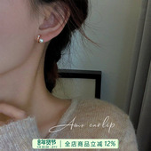 特别设计感珍珠无耳洞蚊香盘耳夹女高级轻奢耳饰2025年新款 潮春夏